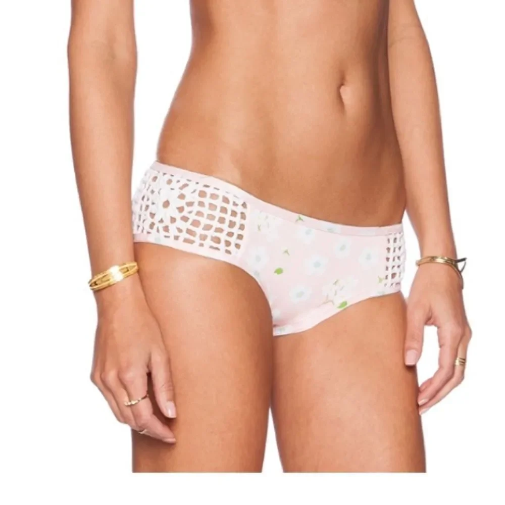 Frankie's Bikinis Koa Bikini Bottom in Pink‎ NWT